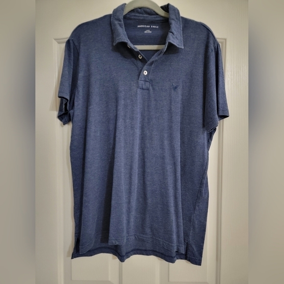 American Eagle Outfitters Other - American Eagle super soft polo size large heather blue
